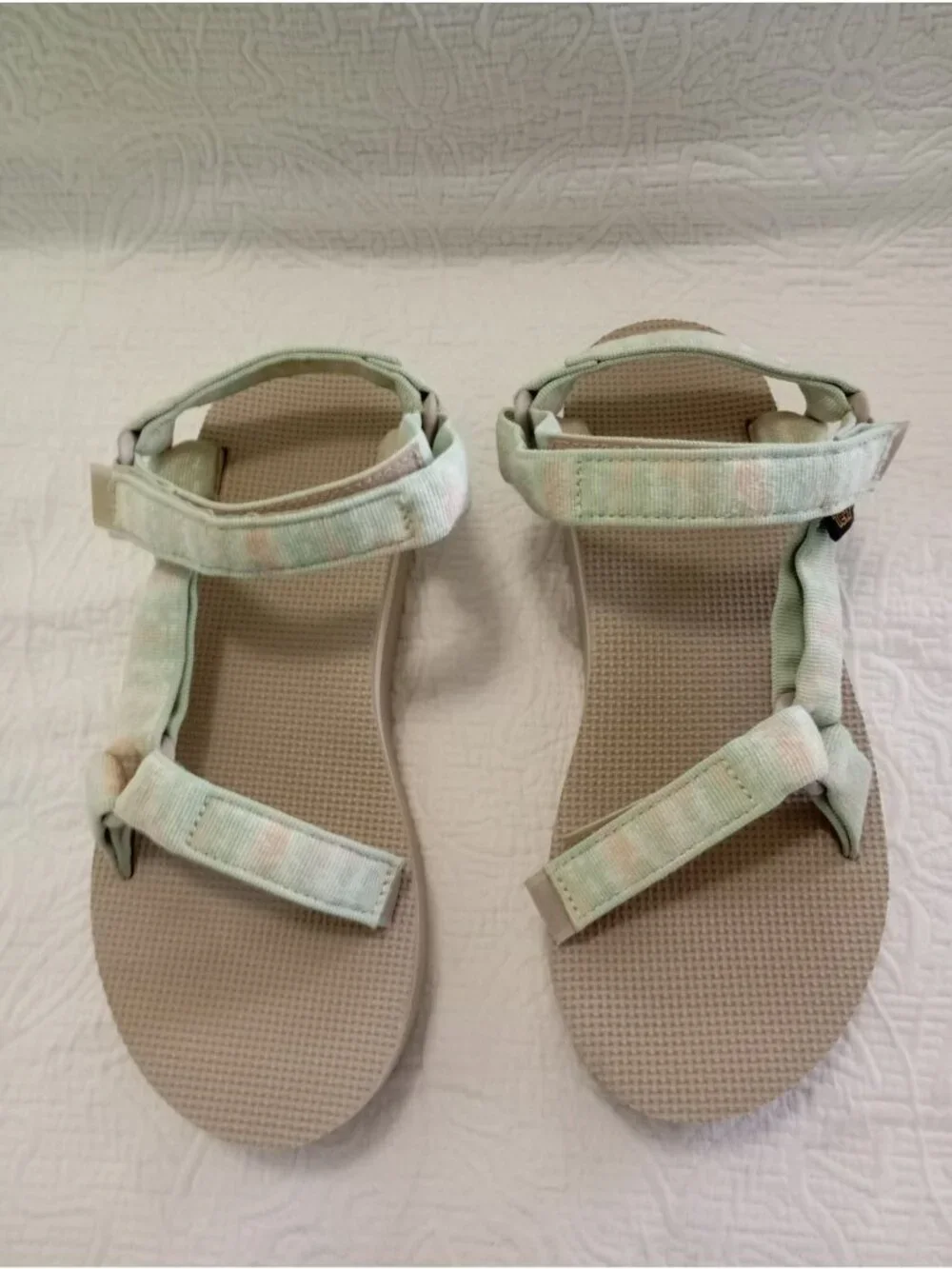 Teva Womens Platform Sport Sandals Pastel Strappy Repreve Size  9